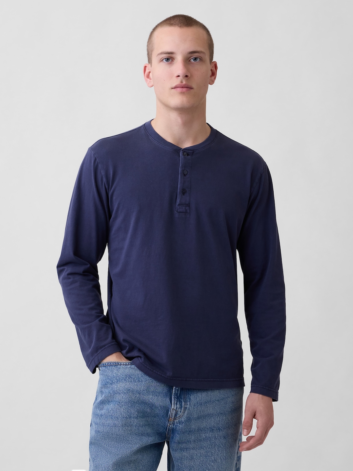 Relaxed Henley T-Shirt
