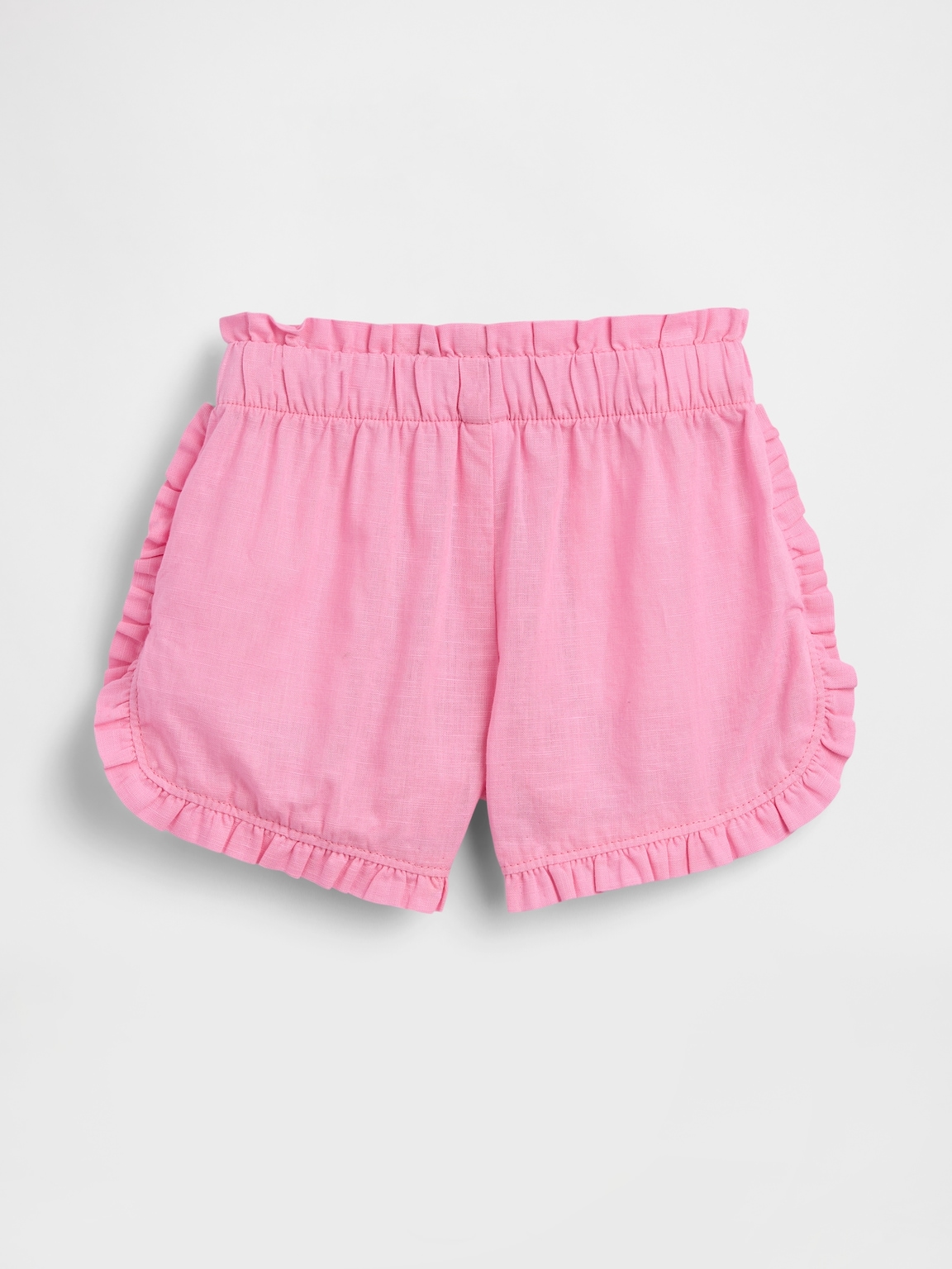 Baby & Toddler Linen-Cotton Ruffle Dolphin Shorts