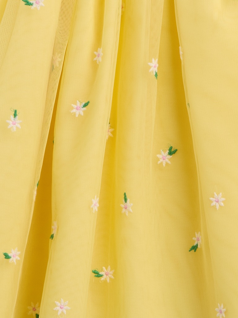 Baby & Toddler Embroidered Daisy Tulle Dress