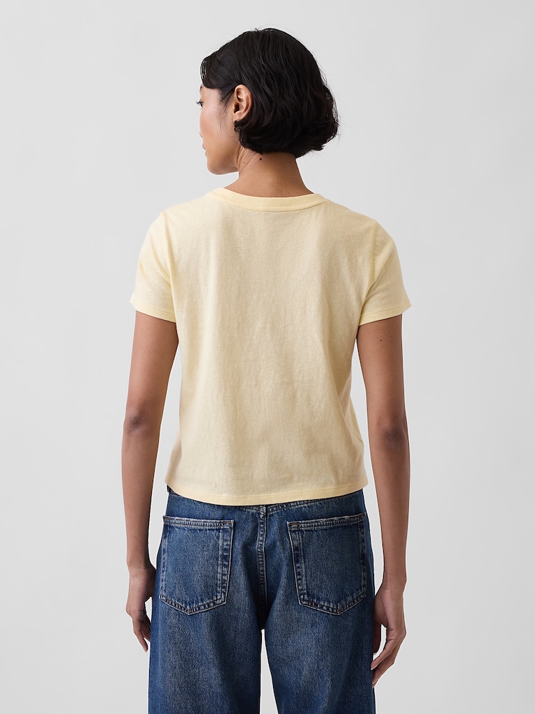 Cotton Jersey Shrunken T-Shirt