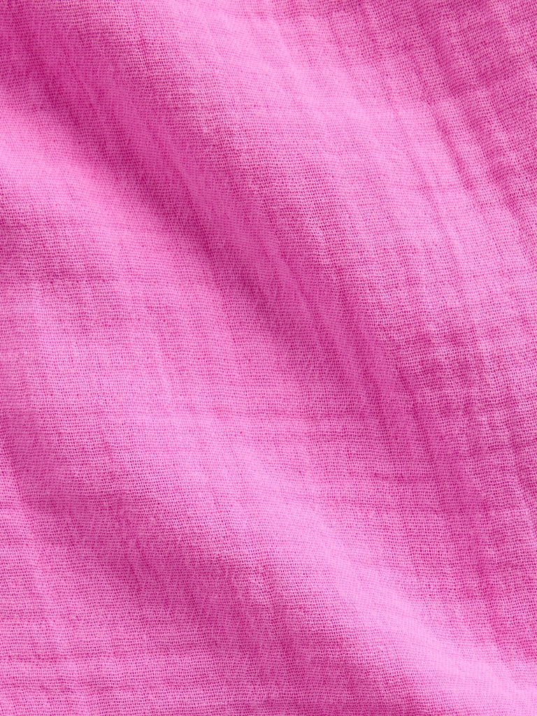 Cotton Gauze V-Neck Tunic Dress