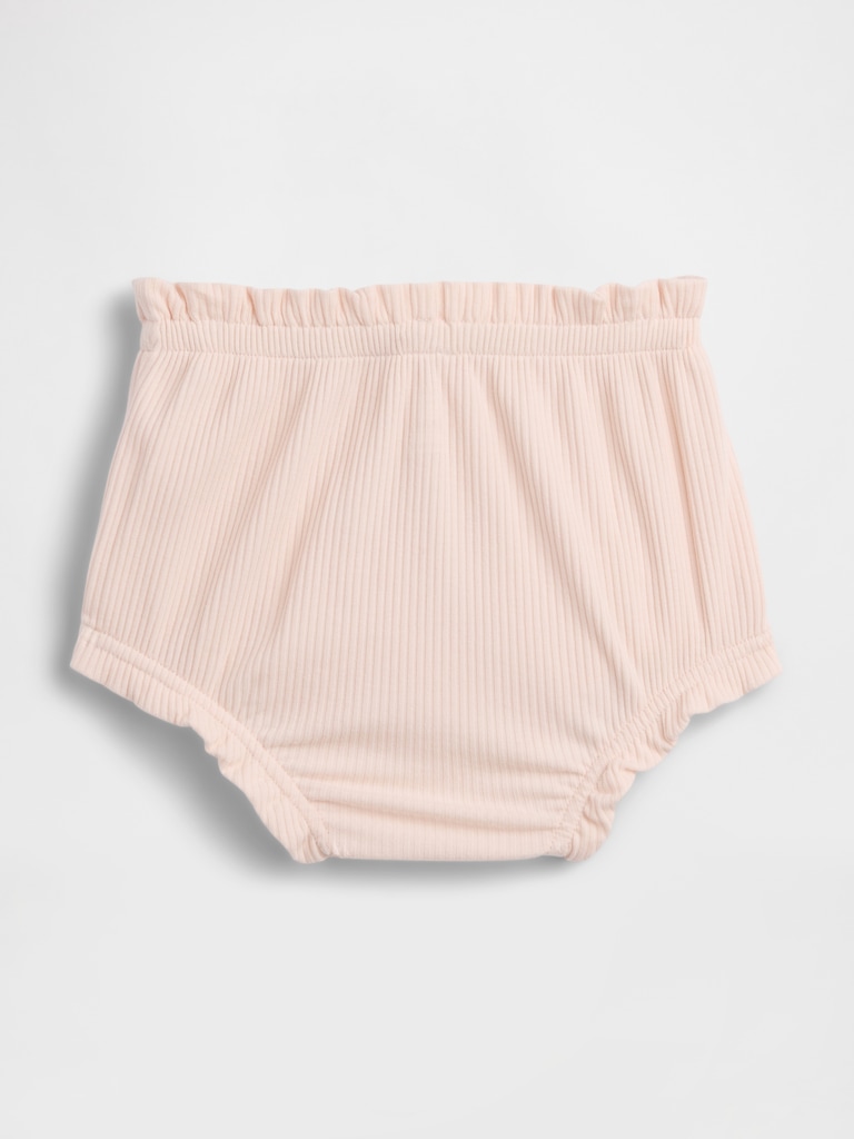 Baby First Favorites TinyRib Pull-On Ruffle Shorts