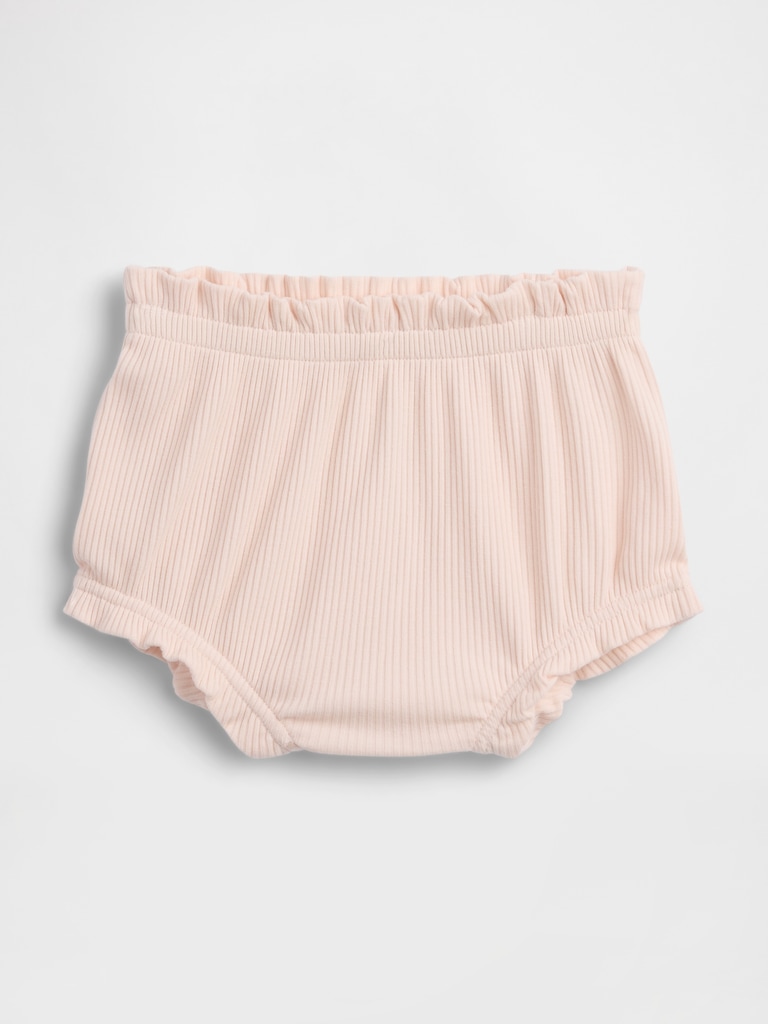 Baby First Favorites TinyRib Pull-On Ruffle Shorts