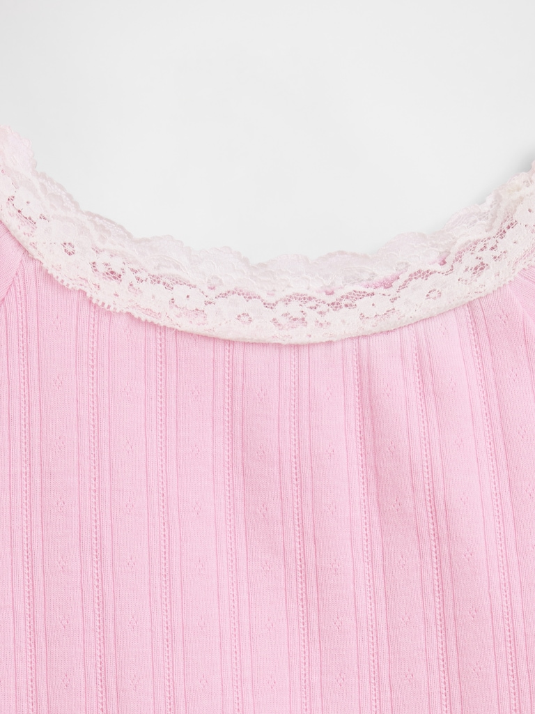 Kids Lace-Trim Baby T-Shirt