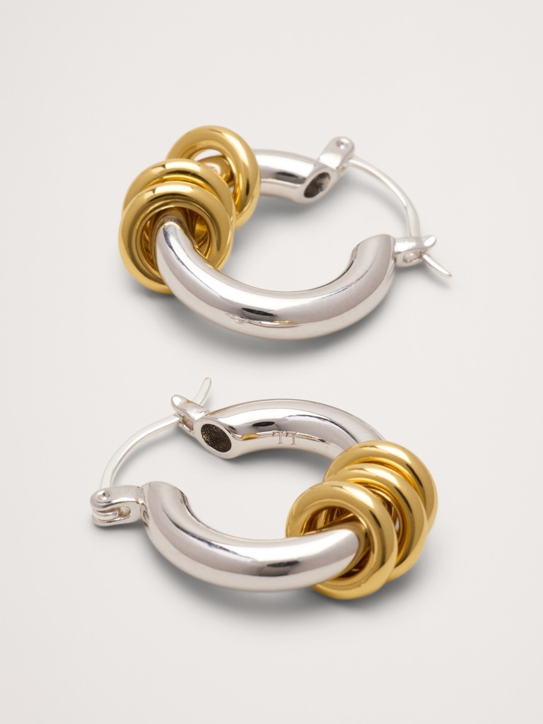 Fillia Two-Tone Earrings by Laura Lombardi