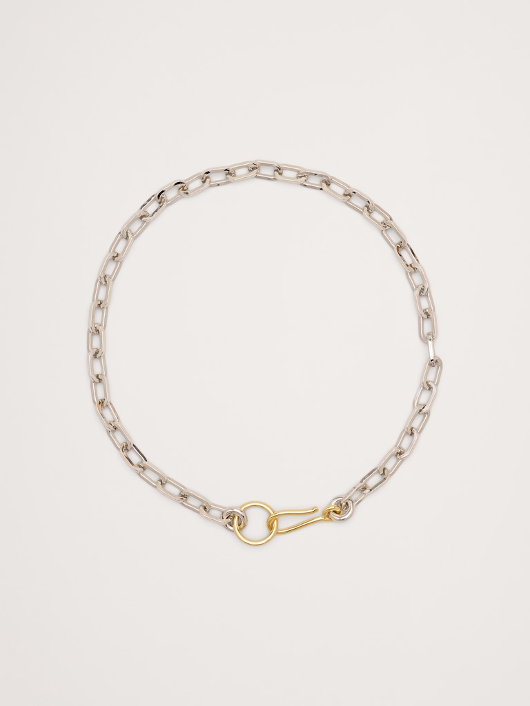 Fara Two-Tone Necklace by Laura Lombardi