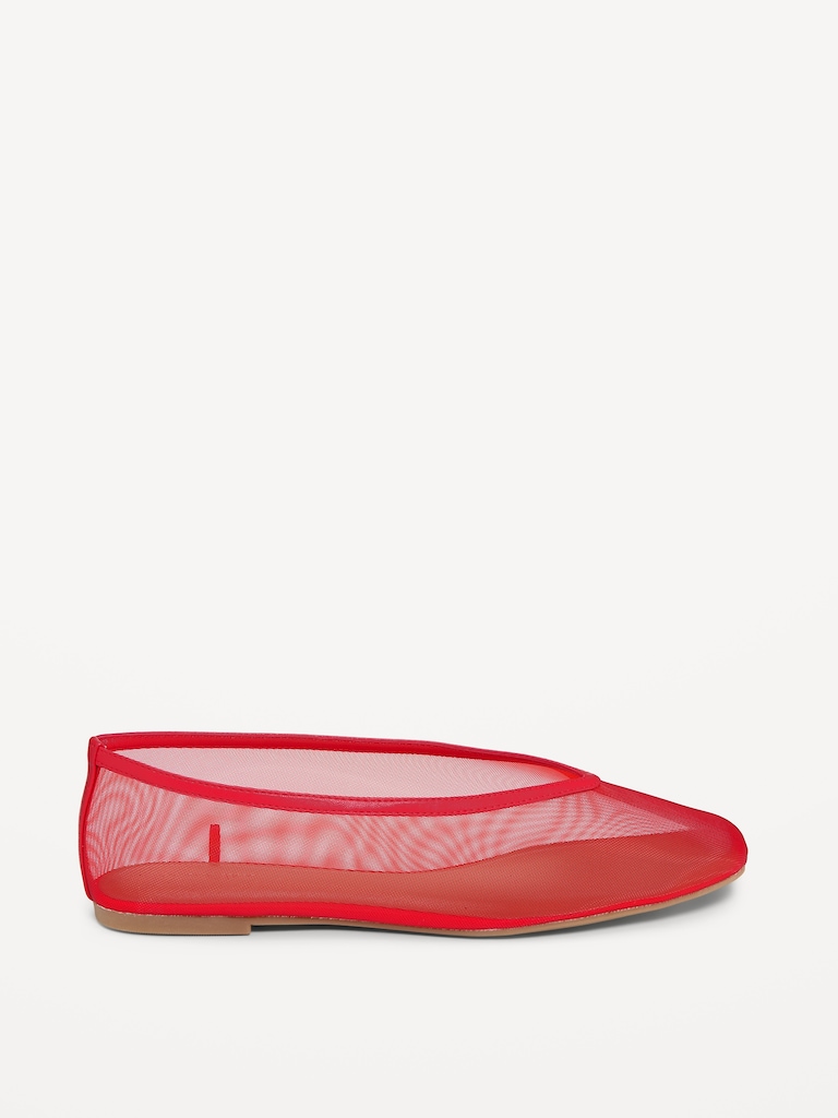 Mesh Ballet Flats for Women