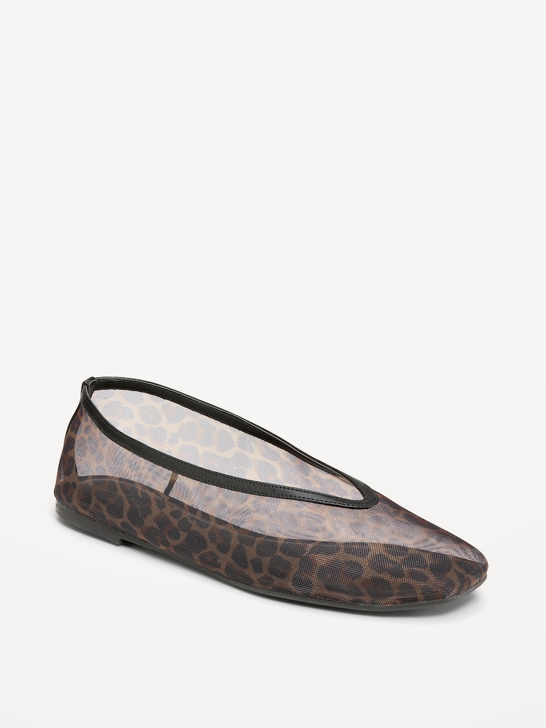 Mesh Ballet Flats for Women