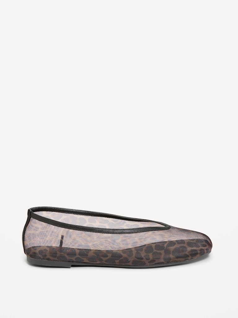 Mesh Ballet Flats for Women