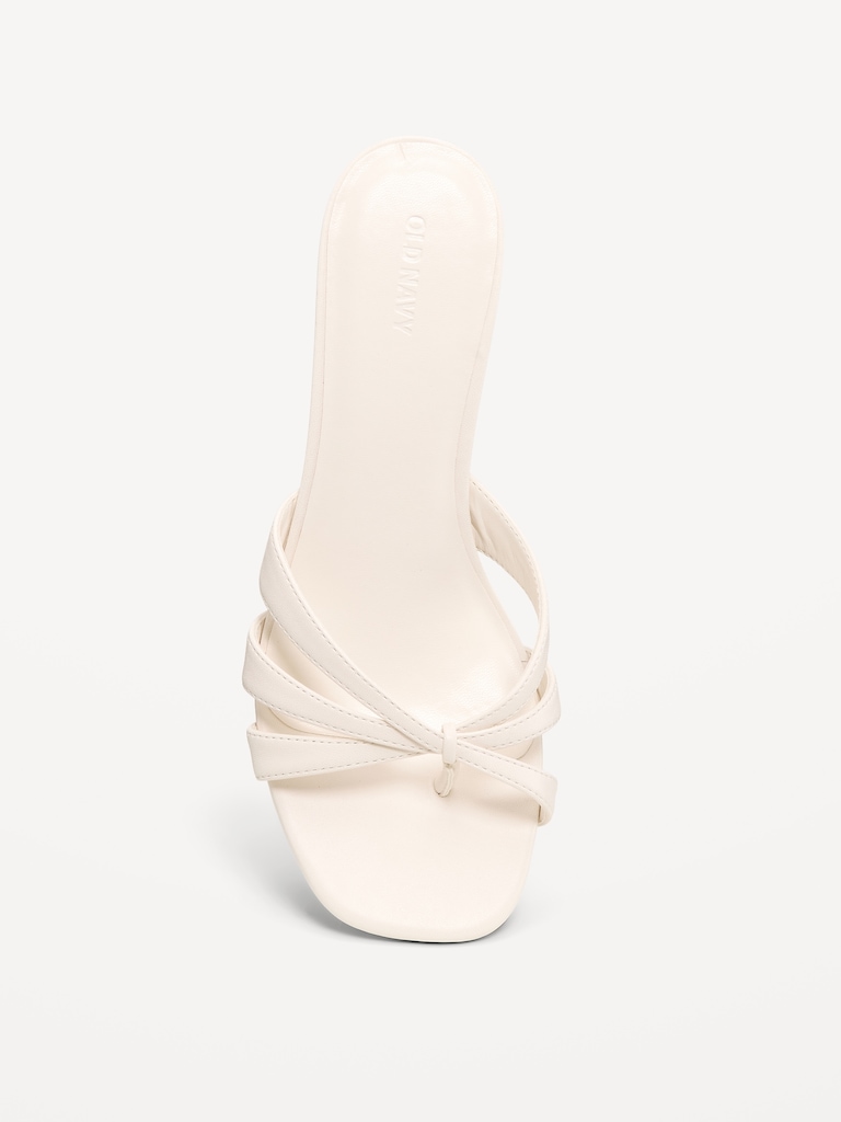 Strappy Kitten-Heel Sandals for Women