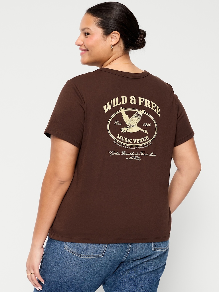 EveryWear Crew-Neck Graphic T-Shirt