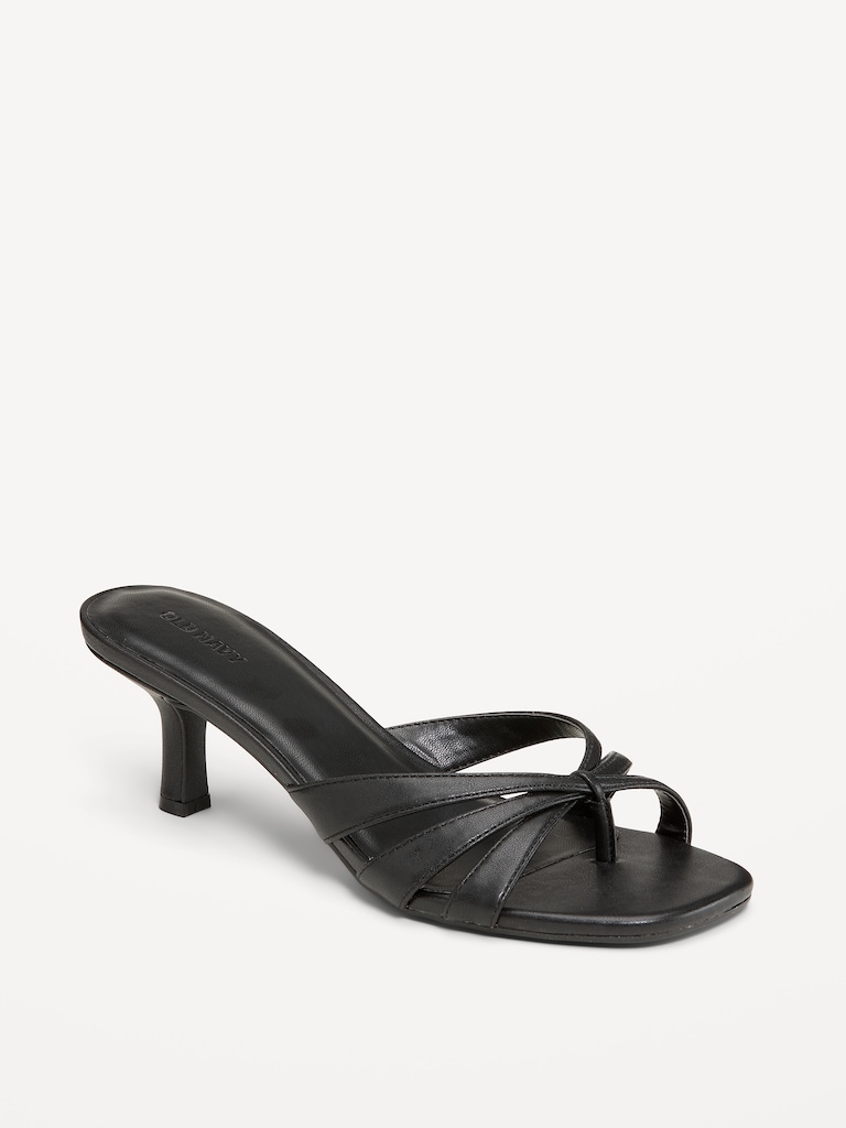 Strappy Kitten-Heel Sandals for Women