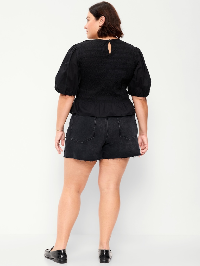 High-Waisted OG Jean Shorts -- 4-inch inseam