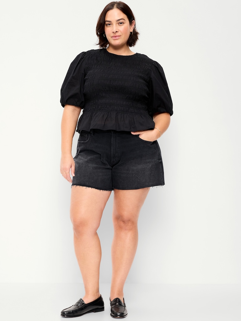 High-Waisted OG Jean Shorts -- 4-inch inseam