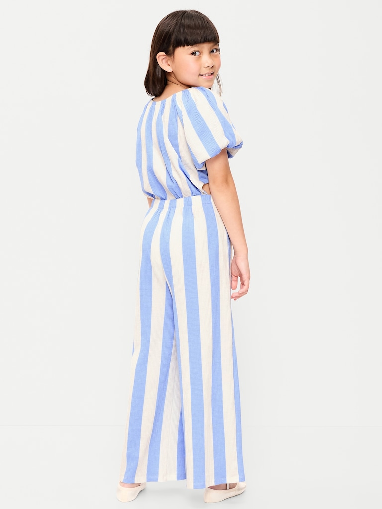 Fit and Flare Side-Cutout Jumpsuit for Girls