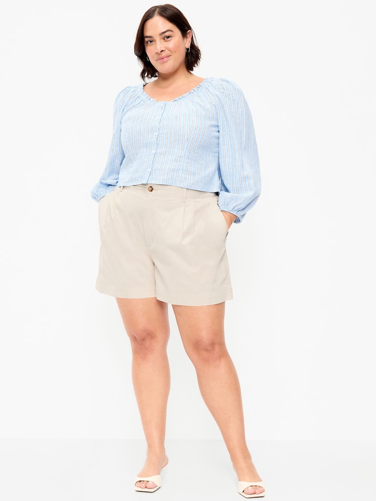High-Waisted OGC Chino Shorts -- 4-inch inseam