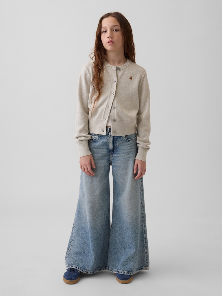 Kids Relaxed Crop Cardigan