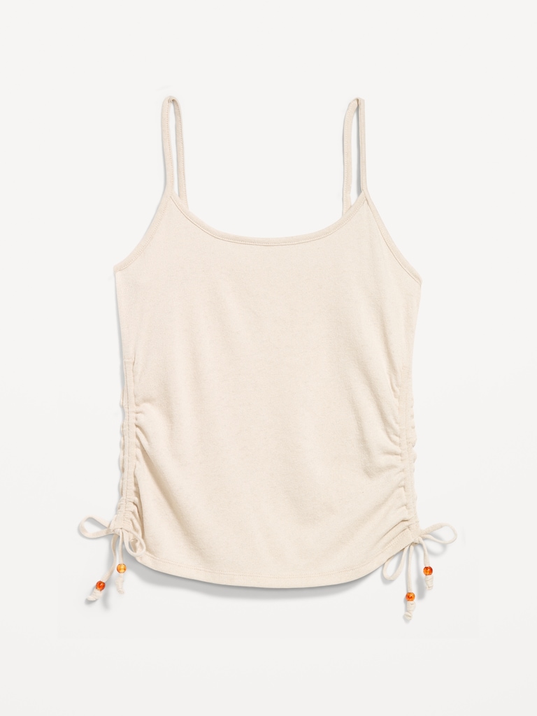 Shirred Side Cami Tank Top