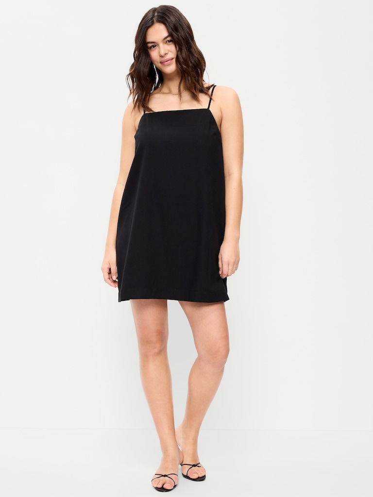 Strappy Mini Shift Dress