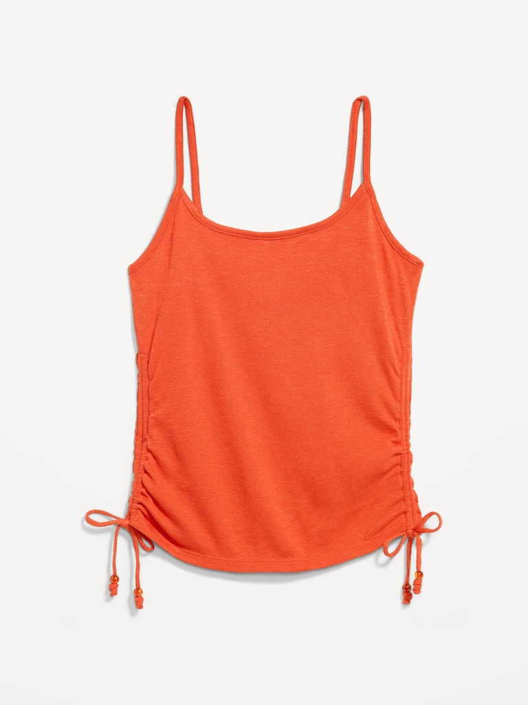 Shirred Side Cami Tank Top