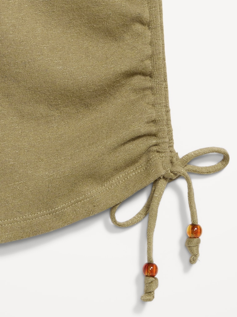 Shirred Side Cami Tank Top