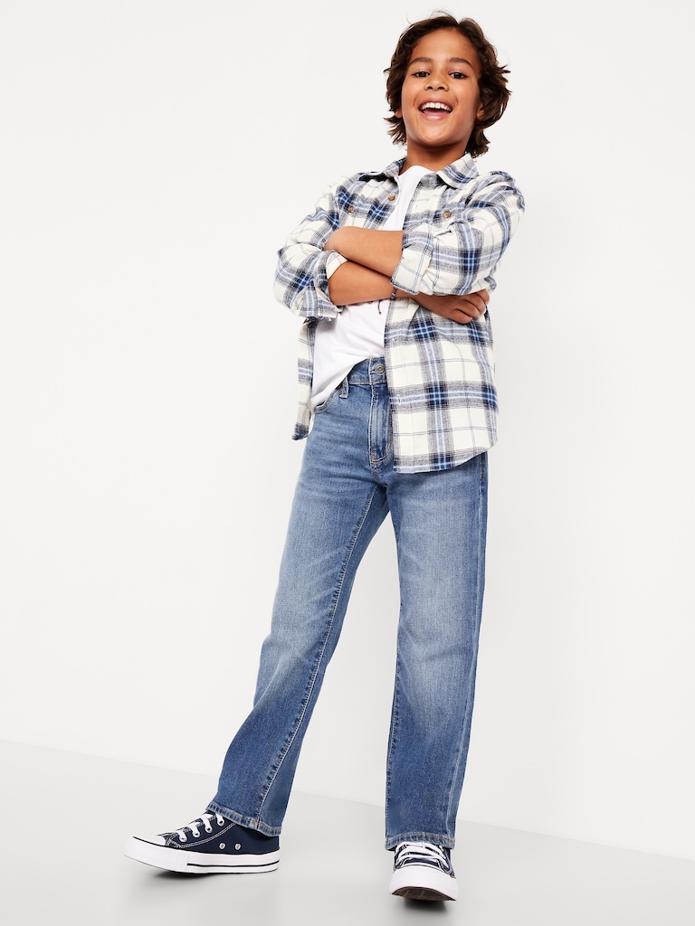 Straight-Leg Built-In Flex Jeans for Boys