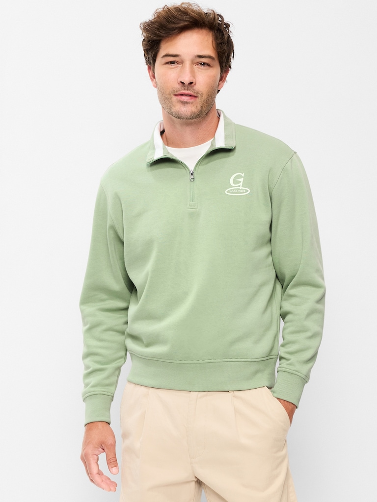 Rotation Fleece Graphic Quarter Zip