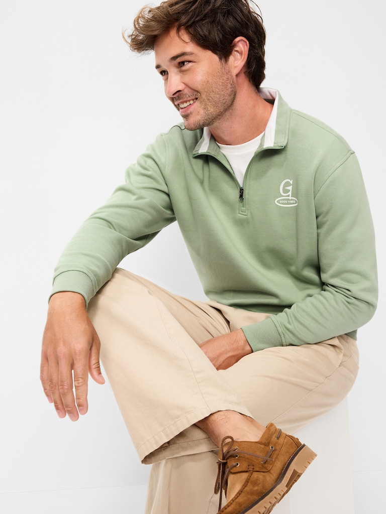 Rotation Fleece Graphic Quarter Zip