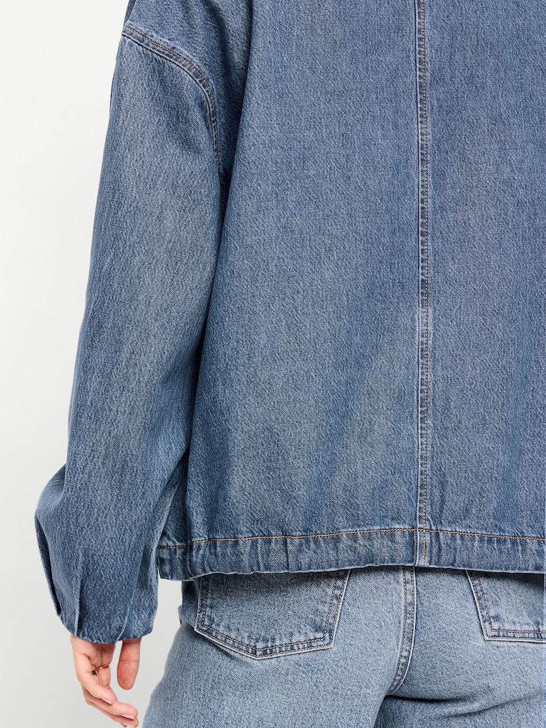 Full-Zip Harrington Jean Jacket