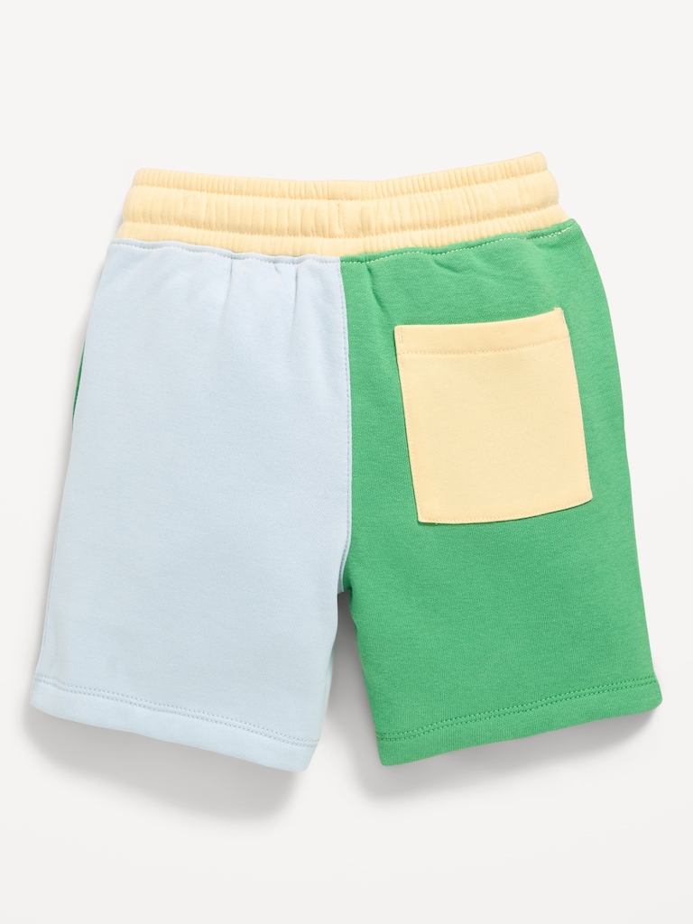 Color-Block Fleece Shorts for Toddler Boys