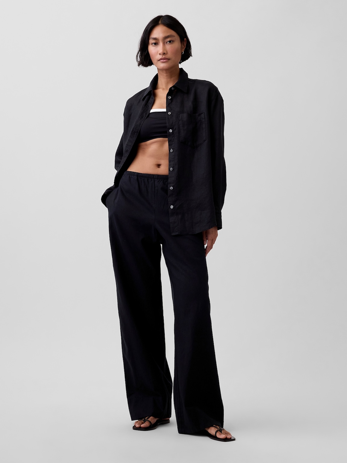 100% Linen Oversized Shirt