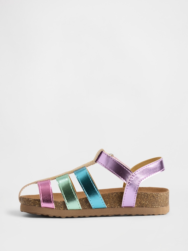 Toddler Metallic Fisherman Sandals