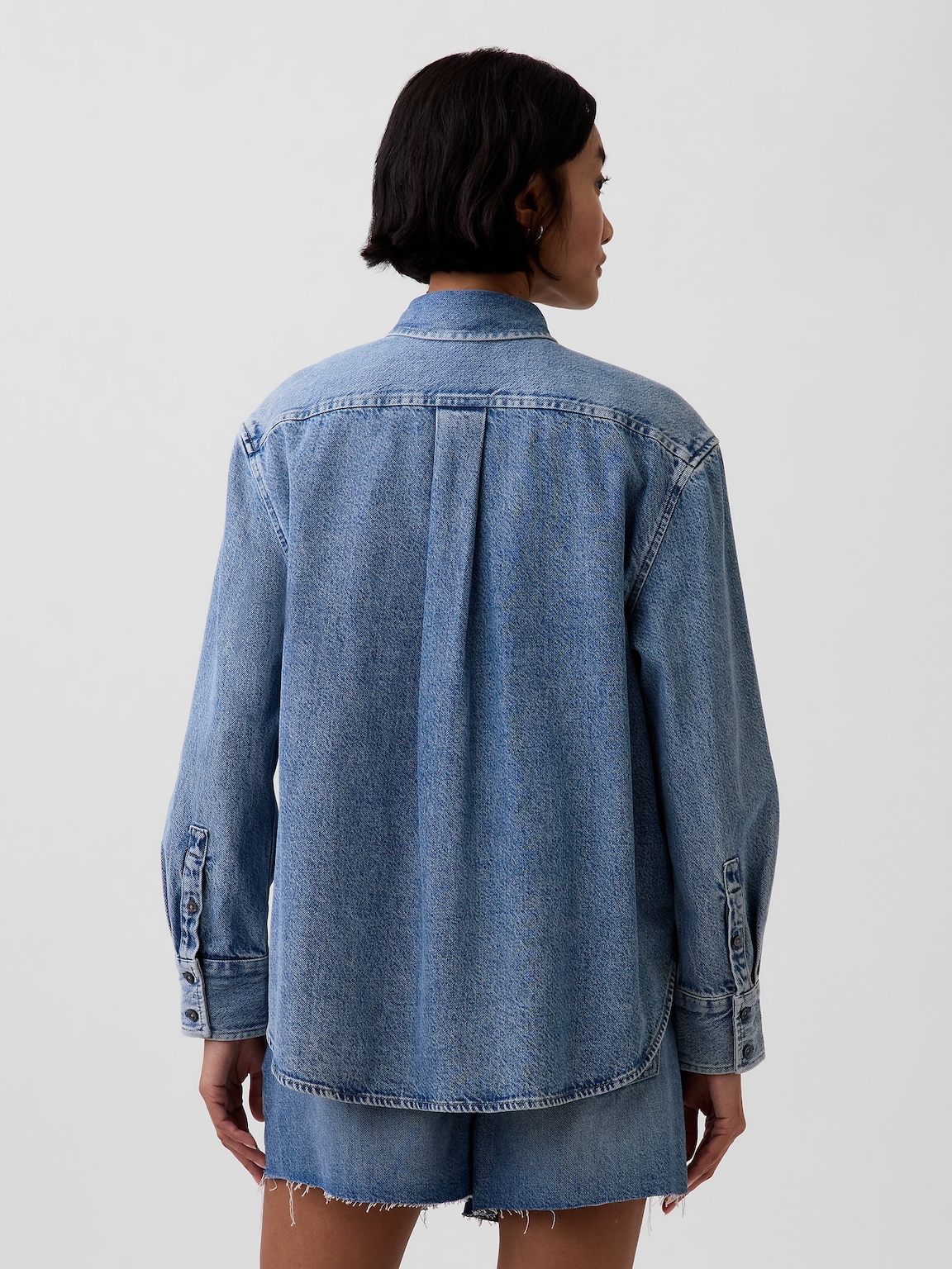 UltraSoft Denim Oversized Shirt