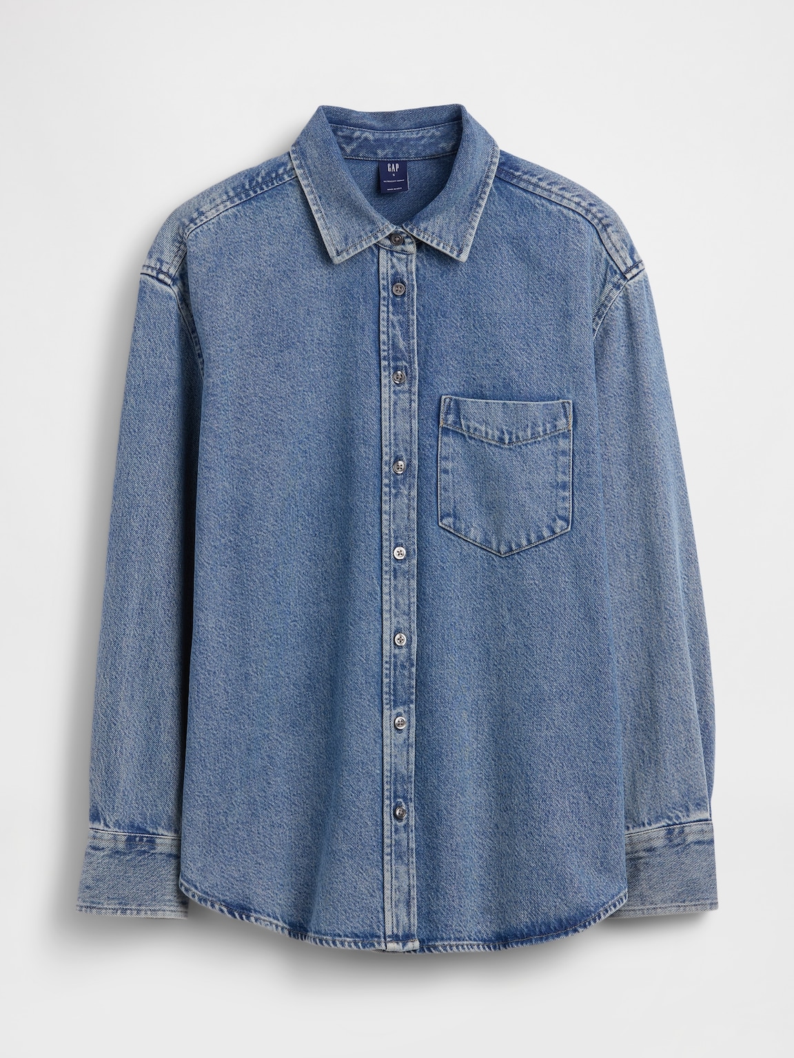 UltraSoft Denim Oversized Shirt