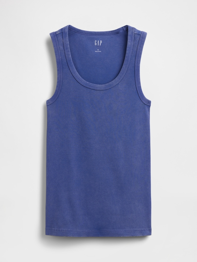 Rib Scoop Tank Top