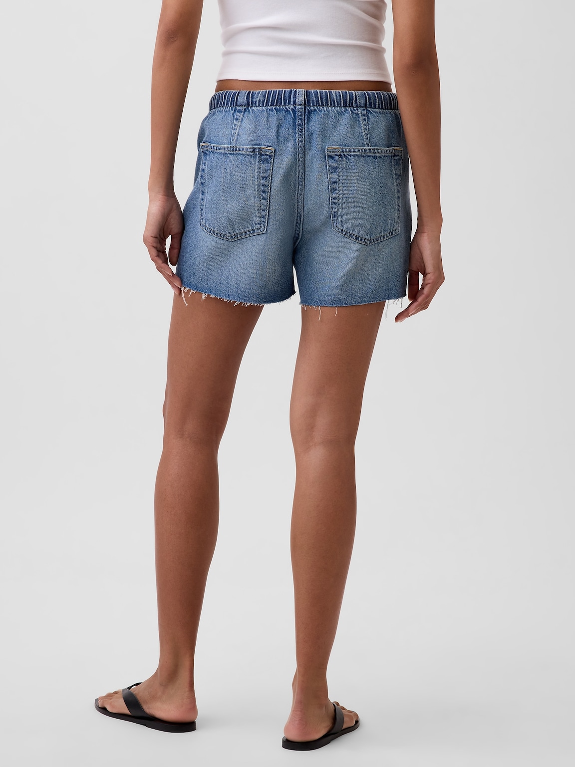 3.5” Low Slung Easy Denim Shorts