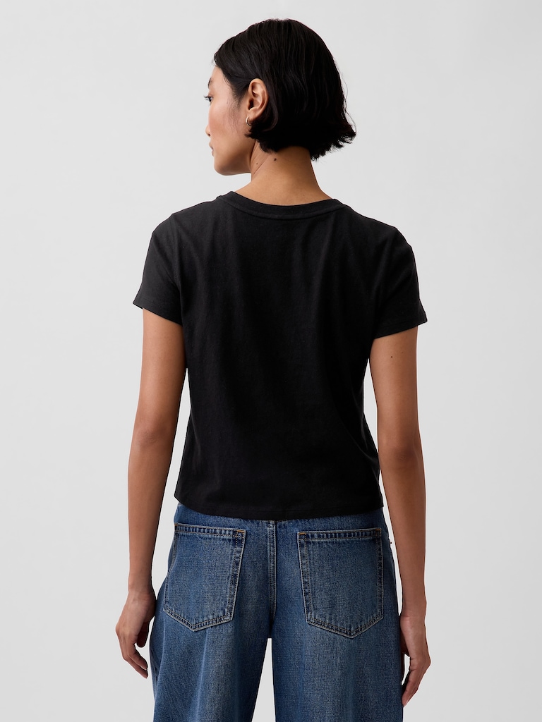 Cotton Jersey Shrunken T-Shirt