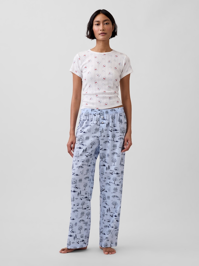Winnie The Pooh Poplin PJ Pants