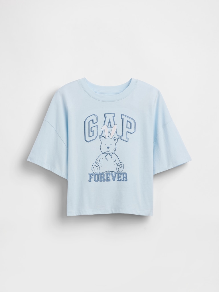 Kids Oversized Graphic Logo T-Shirt