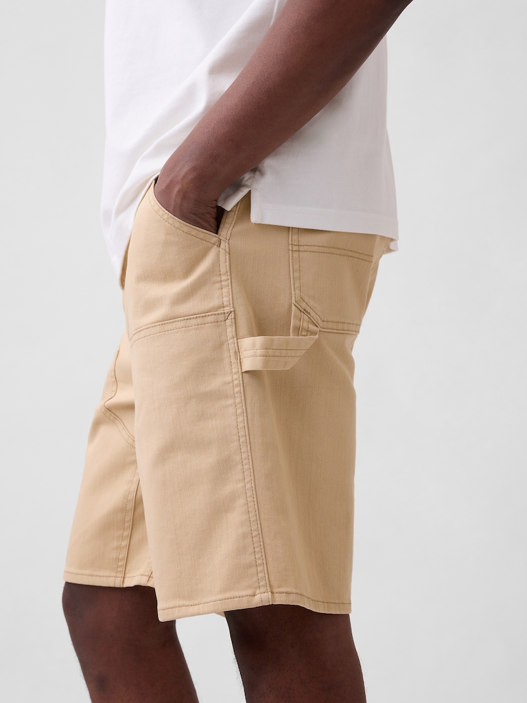 9" Relaxed Denim Carpenter Shorts
