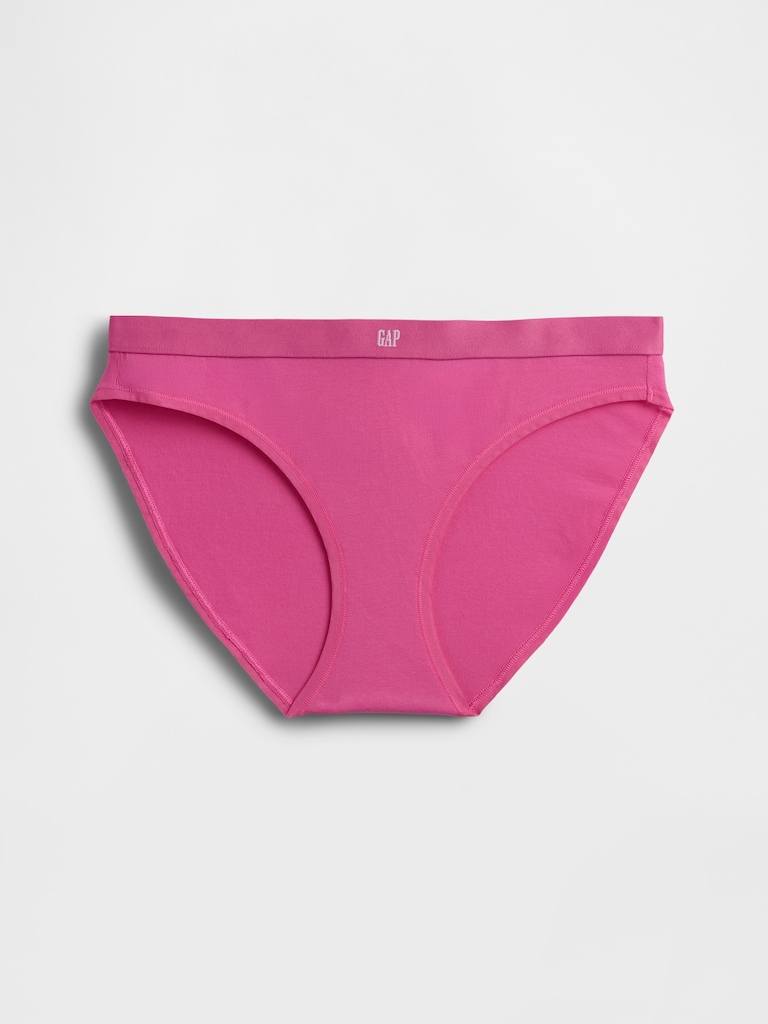 Organic Stretch Cotton Logo Bikini