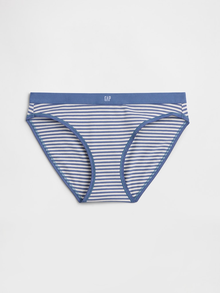 Organic Stretch Cotton Logo Bikini