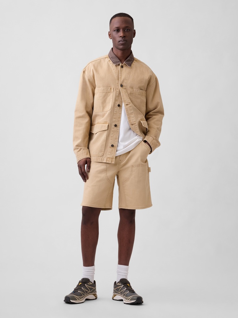 9" Relaxed Denim Carpenter Shorts