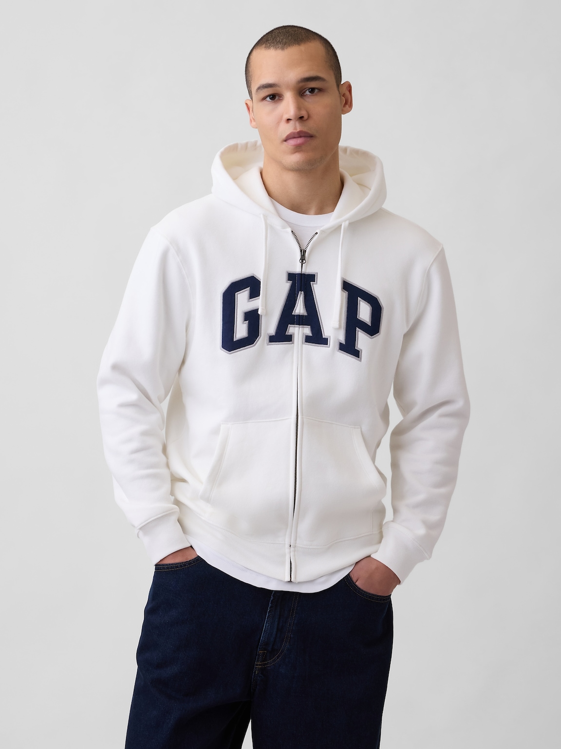 Adult VintageSoft Arch Logo Zip Hoodie