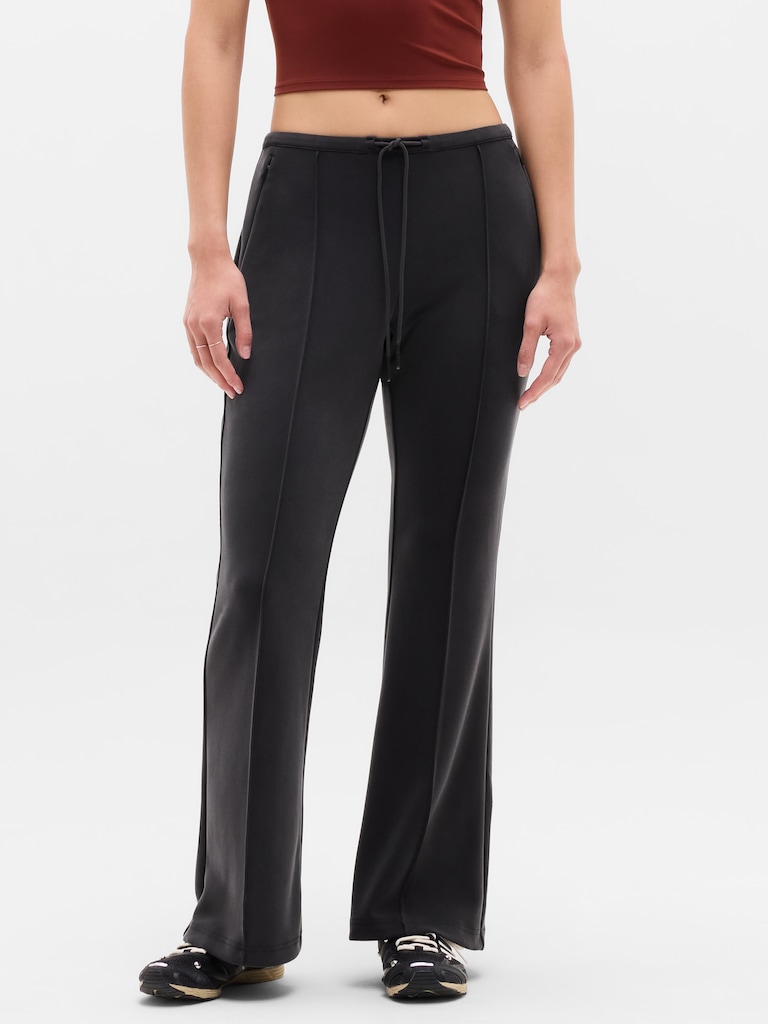 Seasoft Pintuck Mid Rise Flare Pant