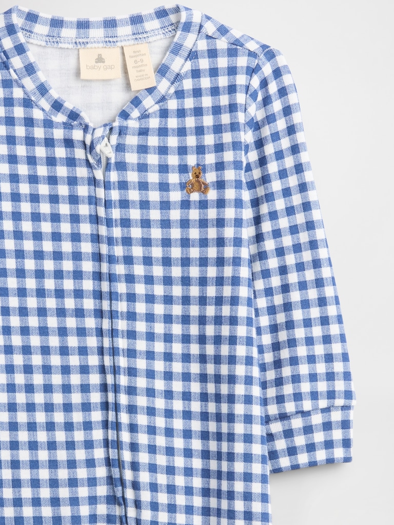 Baby Print Two-Way Zip One-Piece