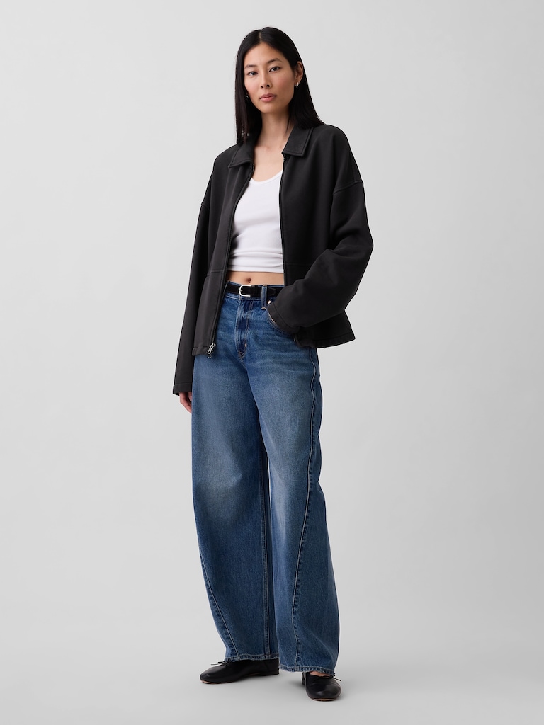 Adult Heavyweight Oversized Zip Jacket