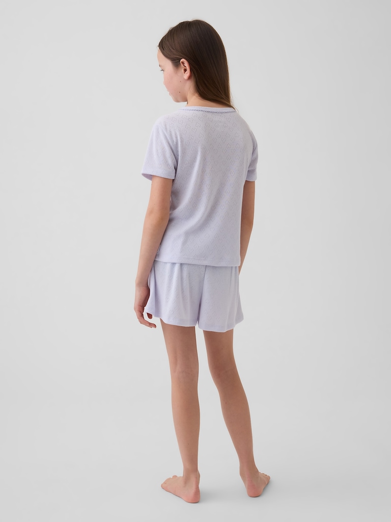 Kids Recycled Pointelle PJ T-Shirt