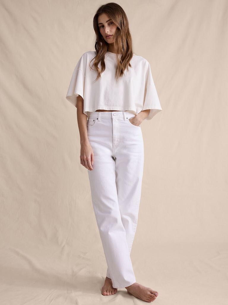 High-Rise 90S Straight Jean