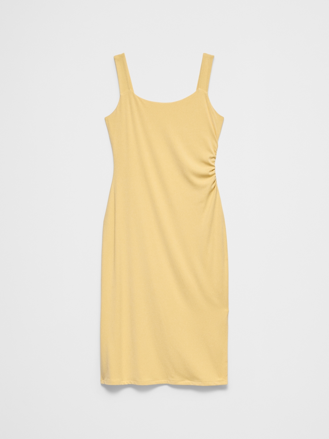 Side-Shirred Tank Midi Dress